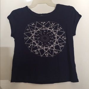 Flowy tank top with zodiac signs